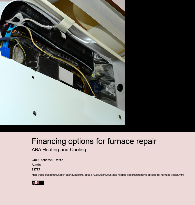 Financing options for furnace repair
