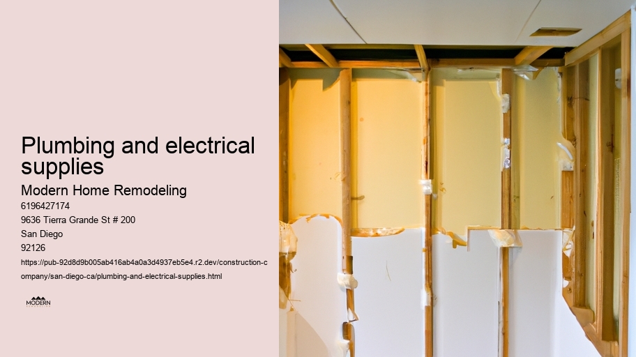 Plumbing and electrical supplies