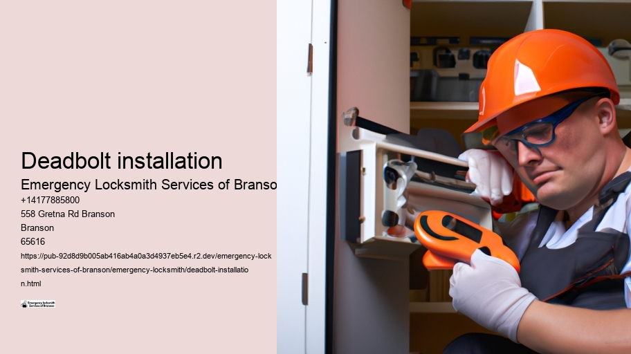 Deadbolt installation